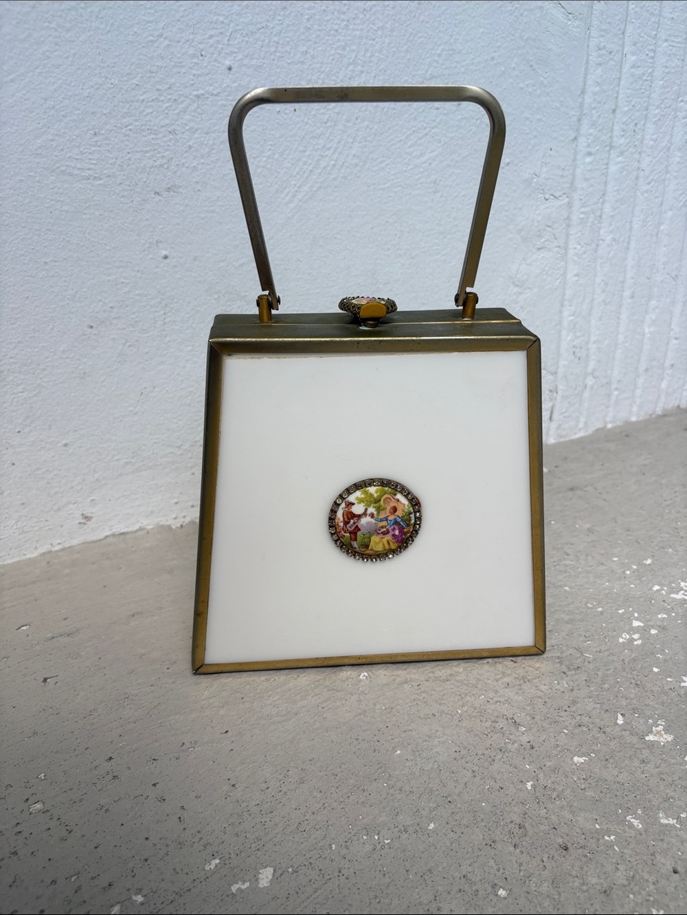 Fragonard Limoges? Lucite bag